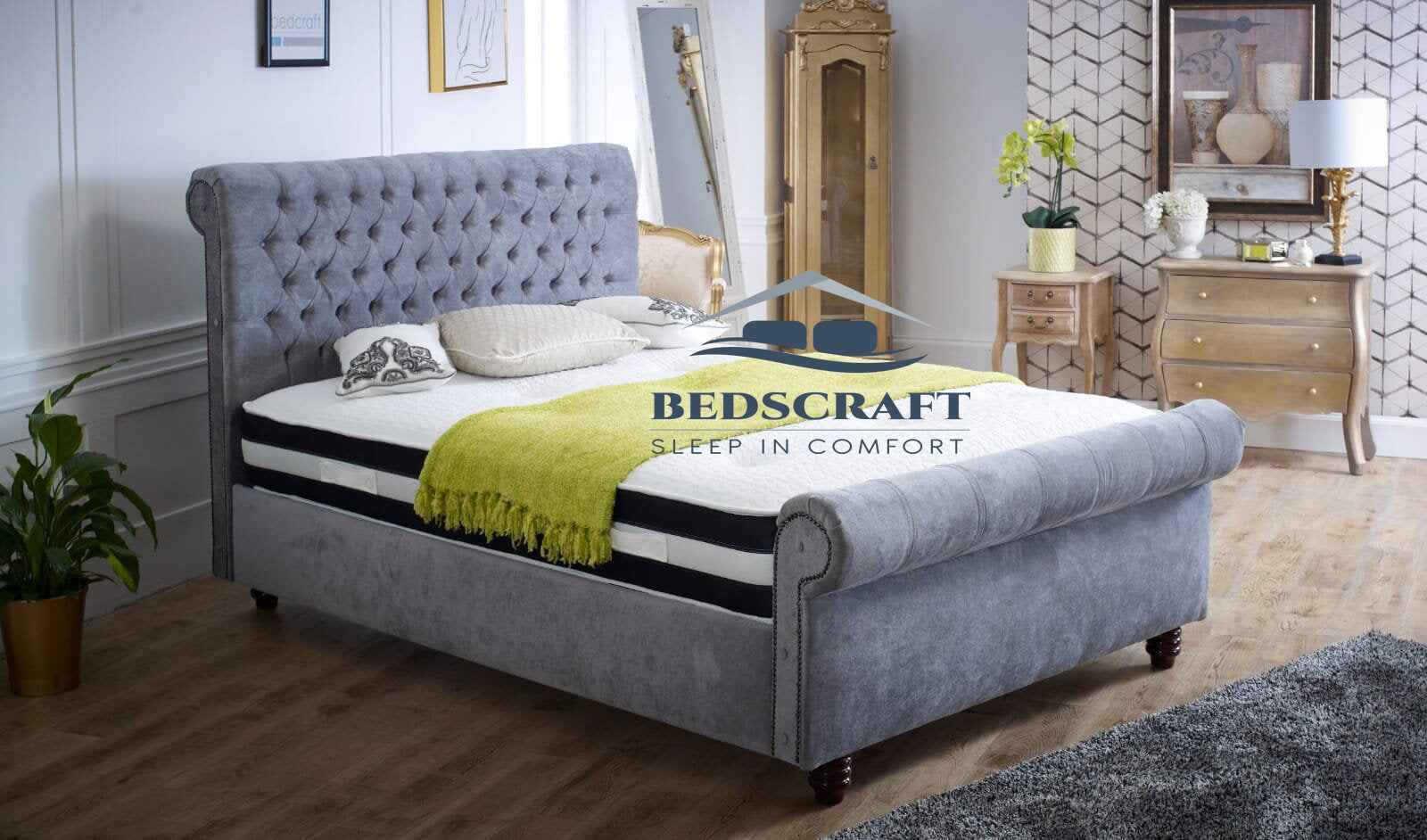Diego Sleigh Bed